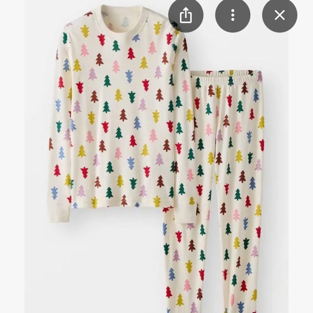 SOLD-Hanna Andersson Multicolor Tree Pajama Set
